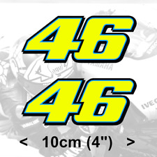 Adesivo Valentino Rossi 46 vinil amarelo fluorescente (2013) 2 x 10cm 4" adesivos comprar usado  Enviando para Brazil