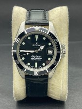 Vintage Edox Sky Diver 300M Automático 25 Joias Data Excelente Estado. comprar usado  Enviando para Brazil