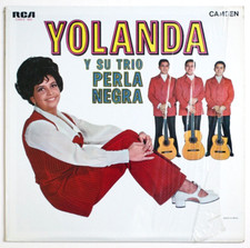 EX+ YOLANDA Y SU TRIO PERLA NEGRA SIGNED AUTOGRAPH mexico RCA CAMS 450 STEREO LP comprar usado  Enviando para Brazil