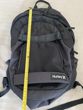 Mochila preta Hurley com alças de skate 100% poliéster comprar usado  Enviando para Brazil
