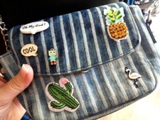 Luxus minibag patches gebraucht kaufen  Hamburg