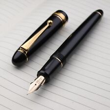 Caneta-tinteiro Pilot Custom 742 preta corpo longo grande 14K-585 ouro Falcon FA nova na caixa comprar usado  Enviando para Brazil