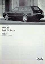 288821) Audi 80 B4 + Avant - Preisliste & Extras - Prospekt 08/1993 comprar usado  Enviando para Brazil