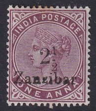 Zanzibar. 1896. 2.5d for sale Zanzibar. 1896. 2.5d for sale  HAVANT