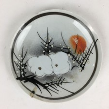 Prato pequeno japonês de porcelana vintage flor de ameixa branca desenhada à mão PY32 comprar usado  Enviando para Brazil