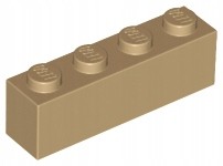 LEGO 3010 CEGŁA BELKA 1X4 CIEMNY BEŻOWY DARK TAN na sprzedaż  PL