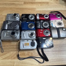 Lote de 14 cámaras digitales compactas Kodak, HP, Sony Ect - Piezas reparación segunda mano  Embacar hacia Mexico