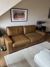 Seater leather lounge for sale  SURBITON