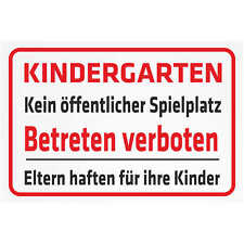 Schild sicherheit kindergarten gebraucht kaufen  Deutschland
