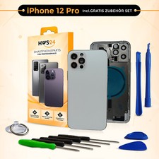 Backcover für iPhone 12 Pro Weiß Gehäuse Rückseite Rahmen Glas Frame Housing NEU comprar usado  Enviando para Brazil