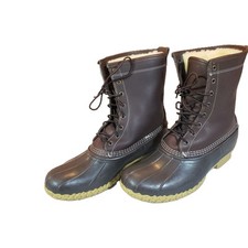 L.L. Botas masculinas Bean 10" Shearling forradas caça pato tamanho 13 largura marrom 230122 comprar usado  Enviando para Brazil