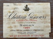 étiquette château giscours d'occasion  Toul
