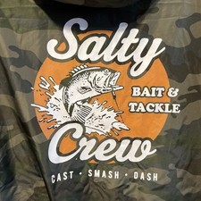 NOVA ISCA CORTA-VENTO CAMUFLADA PREMIUM SALTY CREW E TRAÇO DE ESMAGAMENTO FUNDIDO comprar usado  Enviando para Brazil