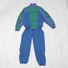 Usado, Conjunto de agasalho de náilon vintage anos 90 Adidas jaqueta de atletismo calça M-S rara unissex comprar usado  Enviando para Brazil