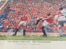 Manchester united treble for sale  GRIMSBY