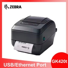 Impressora de etiquetas Zebra GK420t 102210 102510 transferência direta/térmica USB Ethernet comprar usado  Enviando para Brazil