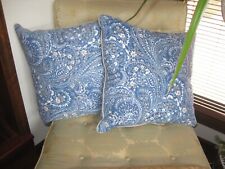 Pair blue paisley for sale  Marietta