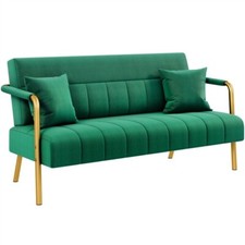 Velvet fabric loveseat for sale  IPSWICH
