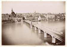 Usado, Suisse, Bâle, le pont, Dreirosenbrücke Vintage albumin print  Tirage albumin comprar usado  Enviando para Brazil