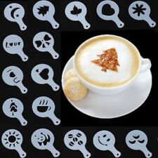 16 Stück Latte Art Schablonen Vorlagen Cappuccino Kaffee Schaum Kuchen Decor WOW comprar usado  Enviando para Brazil