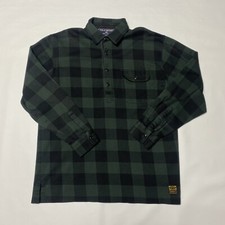 Camisa polo esportiva Ralph Lauren M preta verde quadriculada rugby flanela grossa comprar usado  Enviando para Brazil