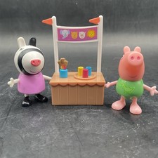 Suporte para pintura facial Peppa Pig e 2 figuras - Zoe Zebra, George comprar usado  Enviando para Brazil