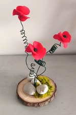 Coquelicots sculpture fleurs d'occasion  Roye