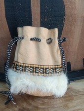 Leather drawstring pouch for sale  LICHFIELD