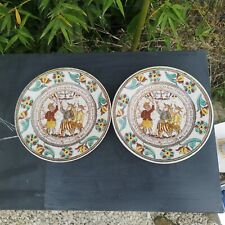 Paire assiettes vintage d'occasion  Bourgoin-Jallieu