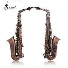 Usado, Saxofone alto profissional vermelho bronze curva Eb E-flat sax abalone shell key comprar usado  Enviando para Brazil