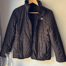 Jaqueta reversível The North Face infantil meninas tamanho grande 14/16 preta fuzzy ski sno comprar usado  Enviando para Brazil