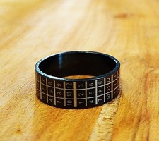 Bague anneau acier d'occasion  Saint-Jeannet