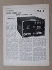 Radar video sync. for sale  IPSWICH