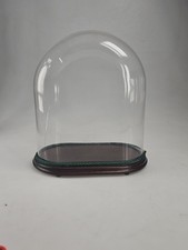 Antiga cúpula de vidro francesa grande com base de madeira ebonizada original comprar usado  Enviando para Brazil