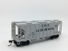 HO Bowser Erie Lackawanna 70 Ton 2 compartimentos funil coberto EL #21264 COMO ESTÁ comprar usado  Enviando para Brazil