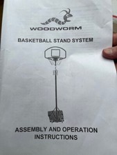 Woodworm basketball stand for sale  BRIDPORT