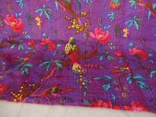 Usado, Colcha Kantha de algodão feita à mão colcha indiana estampa de pássaro cobertor Gudari comprar usado  Enviando para Brazil