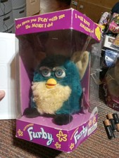 PRECISA Reparo Antigo Figura de Dragão Furby Azul Turquesa 70-800 1999 EM CAIXA ORIGINAL comprar usado  Enviando para Brazil