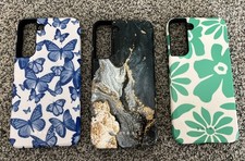 (3) Capas de telefone Burga Samsung Galaxy S22 SGS22P não usadas borboleta floral mármore comprar usado  Enviando para Brazil