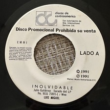 LUIS MIGUEL - Inolvidable - GUATEMALA PRESS 45 promo comprar usado  Enviando para Brazil