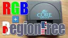 PC Engine CORE GRAFX RGB região livre jailbar console de correção comprar usado  Enviando para Brazil