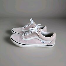 Tênis de skate Vans Old Skool camurça rosa corado branco clássico masculino 9 comprar usado  Enviando para Brazil