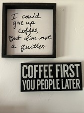 Coffee wall wooden for sale  Lincoln