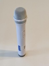 Microfone de mão sem fio plástico branco - Operado por bateria, tamanho padrão comprar usado  Enviando para Brazil