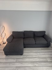 4 seater sofa charcoal for sale  THETFORD