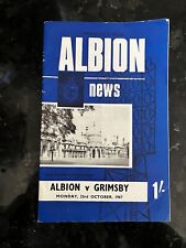 Football programmes brighton for sale  ADDLESTONE