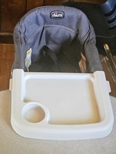 Cadeira dobrável de viagem com gancho Chicco QuickSeat com bandeja, grafite comprar usado  Enviando para Brazil