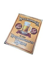Bier blechschild lustige gebraucht kaufen  Nürnberg