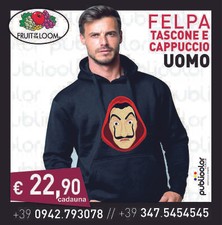 Felpa cappuccio tascone usato  Furci Siculo