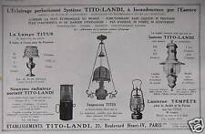 Publicité 1923 tito d'occasion  Longueil-Sainte-Marie